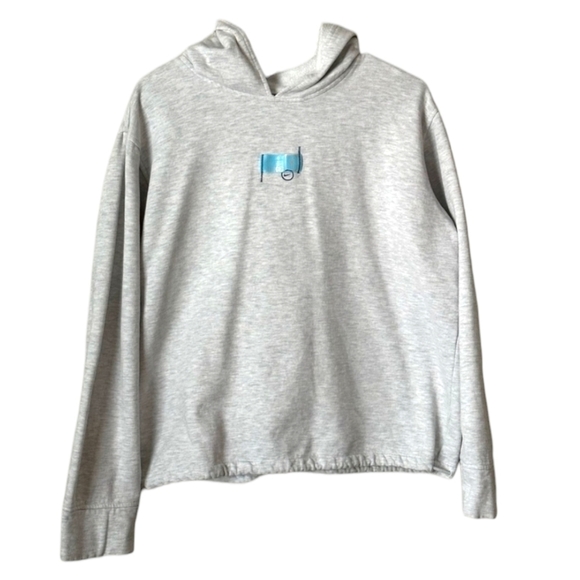 NIKE x VINTAGE 90s‎ Hoodie XL gray blue check - Picture 8 of 8